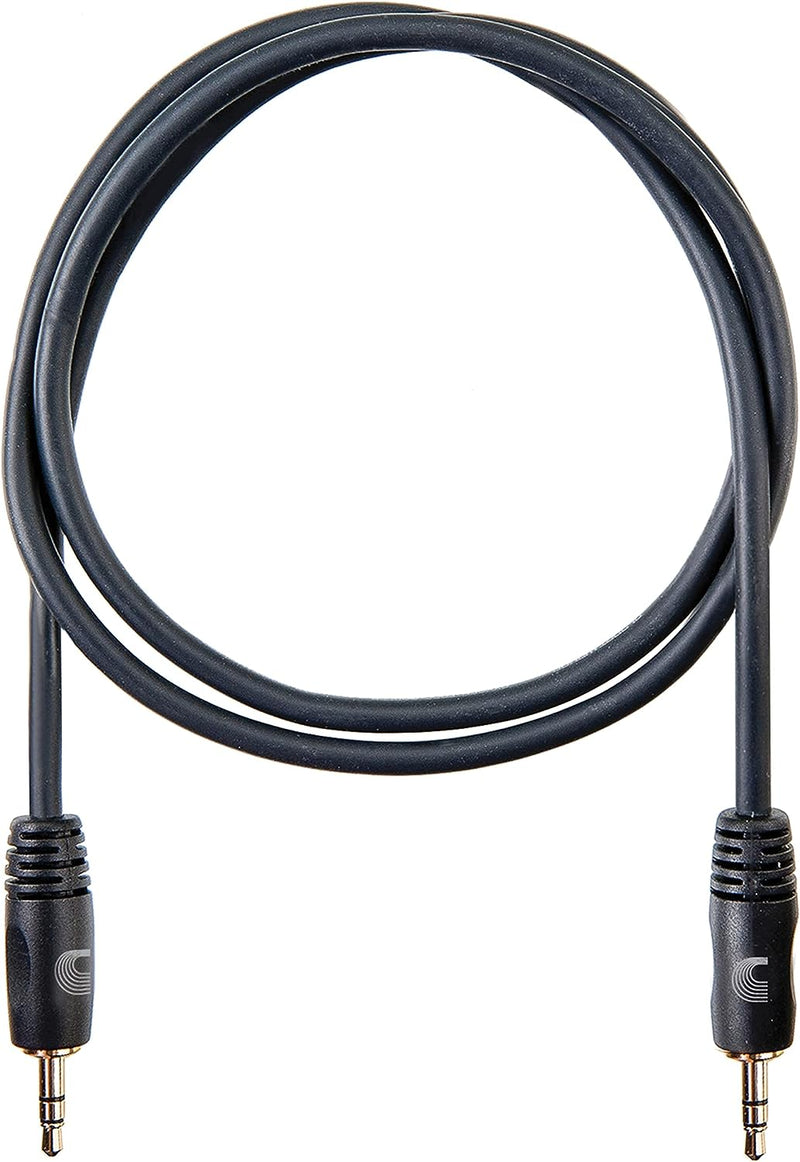 D'Addario PW-MC-03 3.5mm TRS Male to 3.5mm TRS Male Cable - 3-foot
