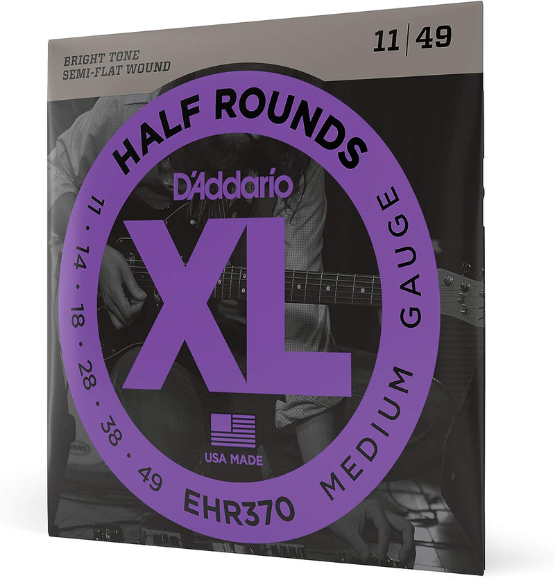 D'Addario EHR370 XL Half Rounds Electric Guitar Strings - .011-.052 Medium