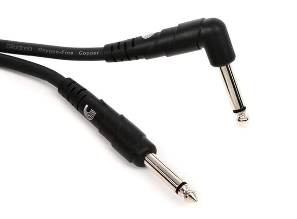 D'Addario PW-CGTRA-10 Classic Series Straight to Right Angle Instrument Cable - 10 foot