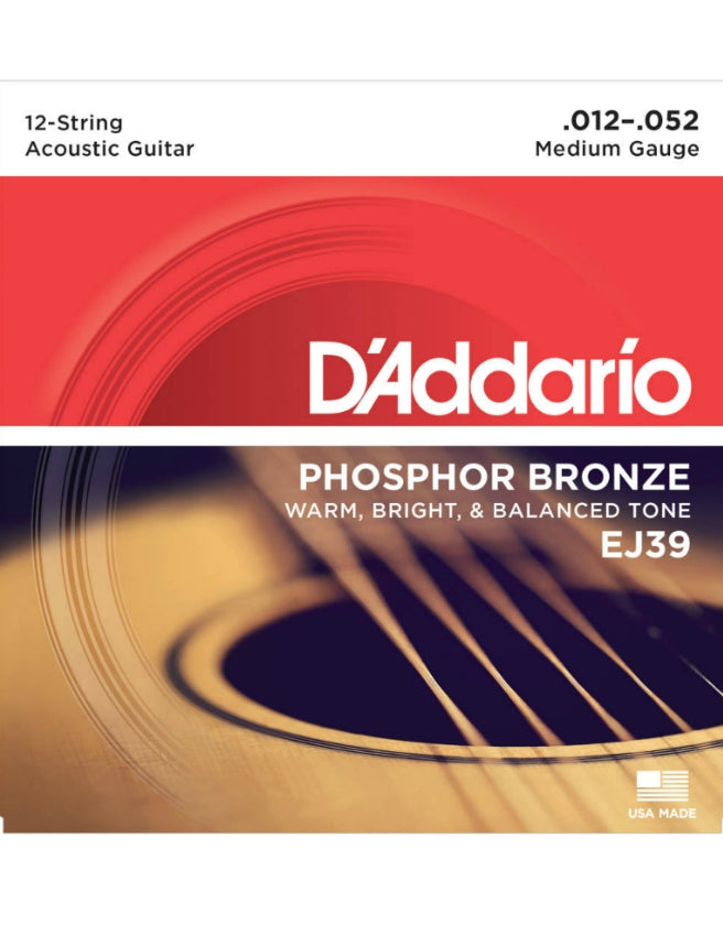 D’Addario’s EJ39 Medium 12 String Set