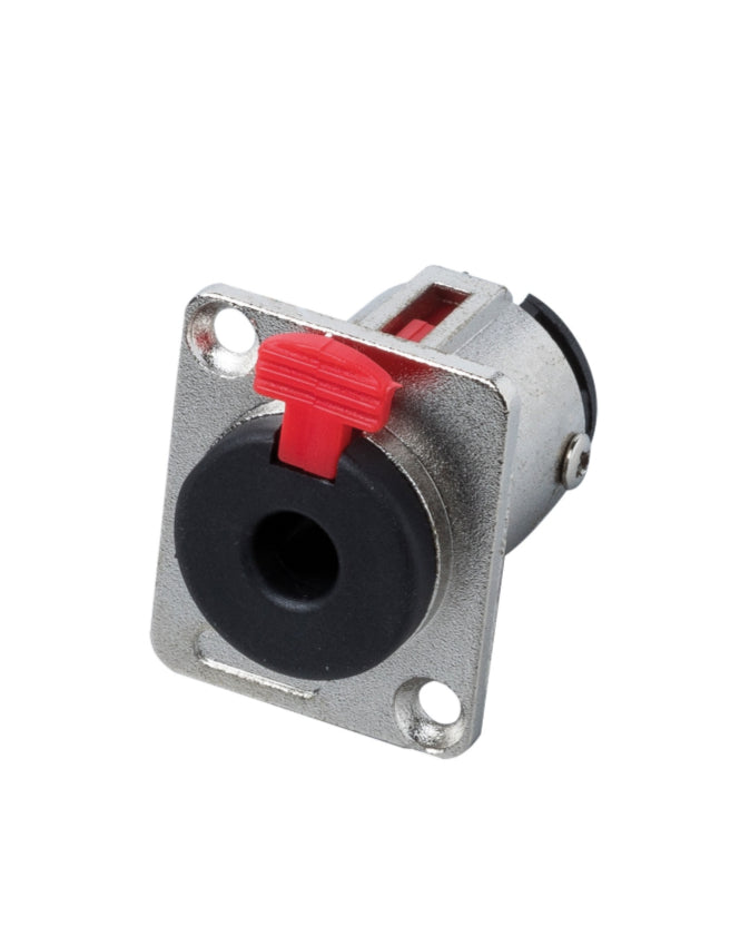 Bespeco P3P – Ø 6,3 mm panel mount stereo jack socket with lock system