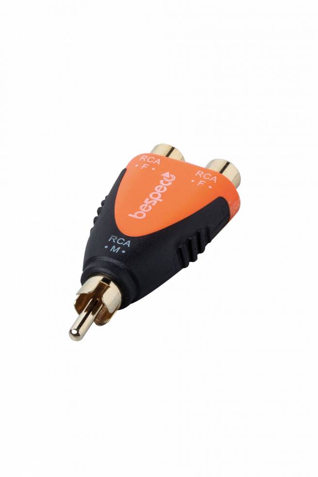 Bespeco Adapter RCA plug to 2 x RCA socket